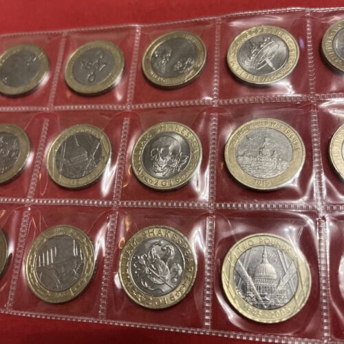 Colección de monedas diferentes de 2 libras - 14 monedas - circuladas + funda de plástico - Imagen 6 de 10