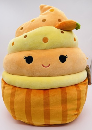 NWT Squishmallows Keisha the Carrot Cupcake Squishdate 5.30.2023 Orange