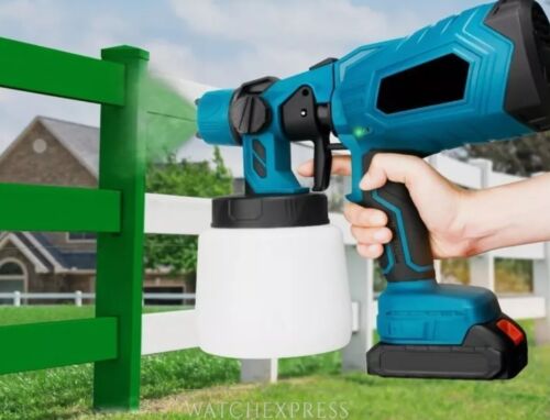 PISTOLA A SPRUZZO ELETTRICA 48V PER VERNICE DOPPIA BATTERIA SERBATOIO, PITTURA - Foto 2 di 5