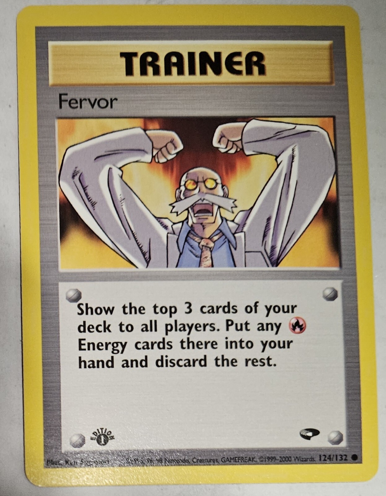 1st Edition Fervor 124/132 Gym Challenge Common Trainer Pokemon NM