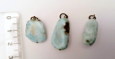 lot de 3 pendentifs en Larimar