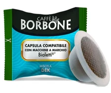 Borbone DEK Coffee Capsules Decaffeinated Creamy Compatible With Bialetti