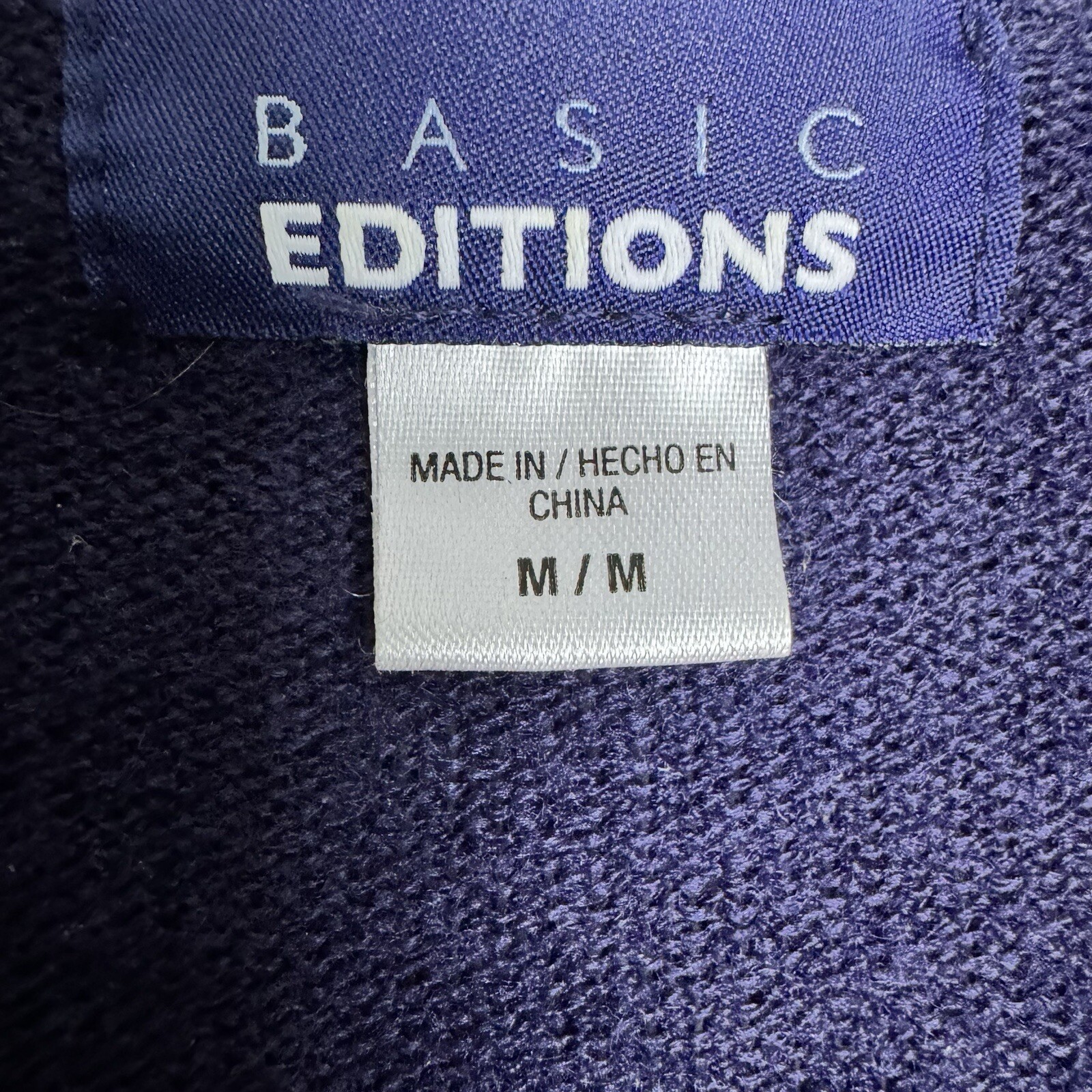 Basic Edition Women's Medium Navy Blue Layered Lo… - image 6