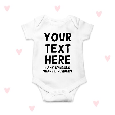 Baby Body selbst gestalten personalisiert individuell Babygeschenke beliebiger Text