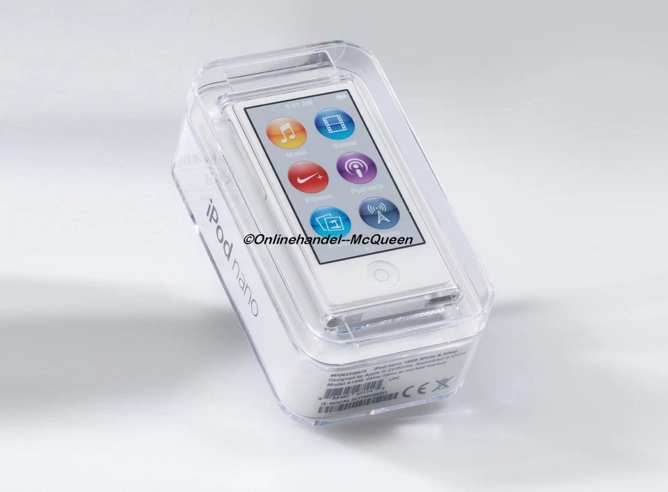 Apple iPod nano 7. Generation Argento (16GB) Nuovo New Sigillato - Immagine 3 di 4