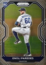 2021 Panini Prizm #211 Enoli Paredes Houston Astros Rookie Card RC