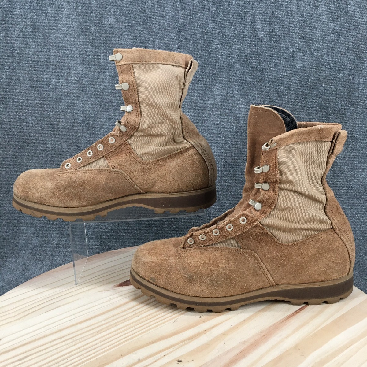 Belleville Boots Mens Wide Combat Gore-Tex Brown Lace Up Comfort Round  Toe