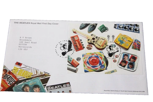 GB 2007 THE BEATLES MINIATURE SHEET ILL FDC WITH LIVERPOOL HANDSTAMP