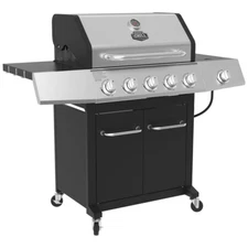 PROPANE GAS GRILL 5 Burner with Side Burner Outdoor BBQ