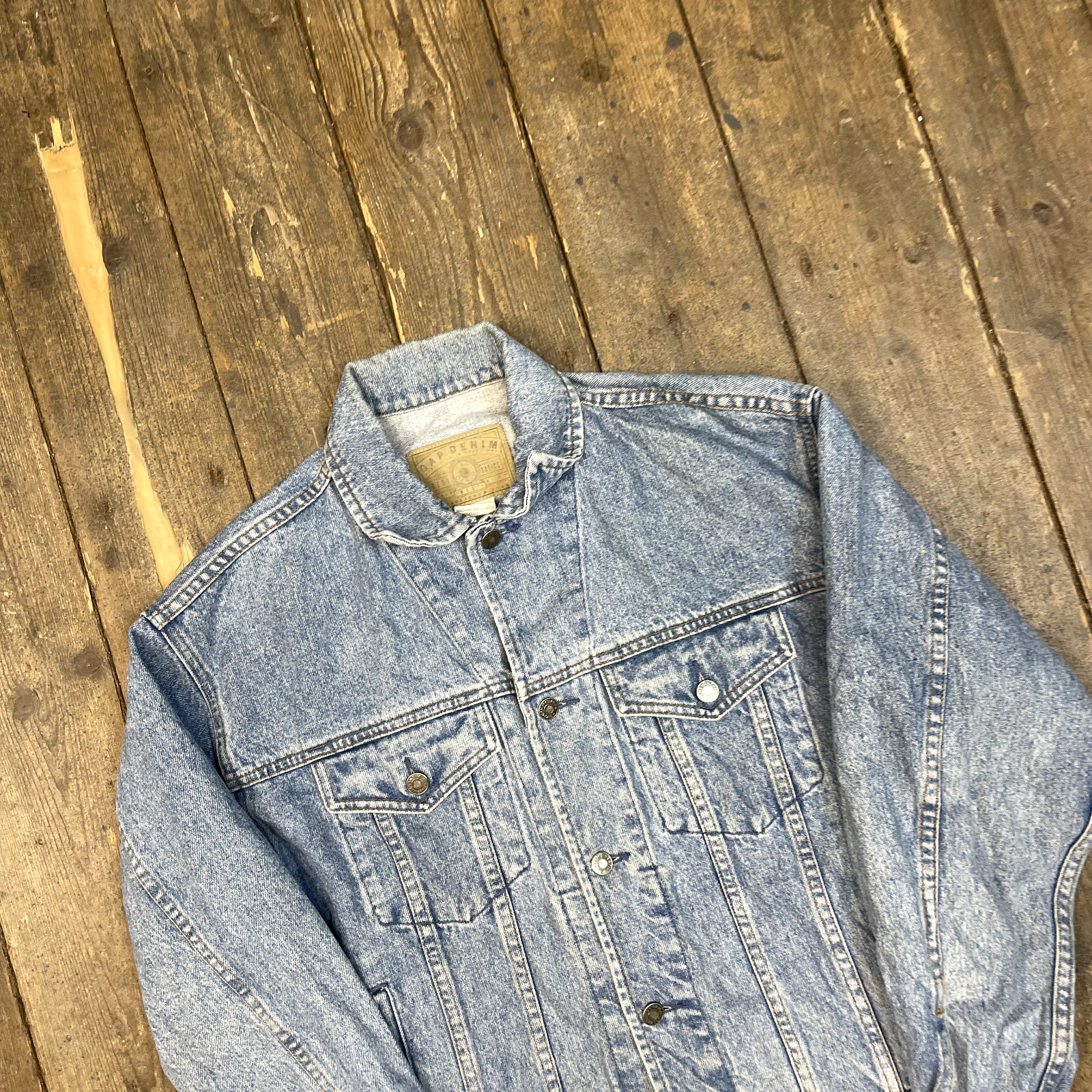 Gap Denim Jacket Mens Vintage Y2K Best Bascs Trucker Coat, Blue, Small image 3