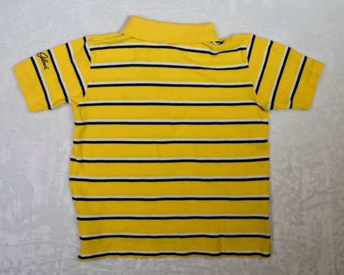 Vtg Ralph Lauren Polo Shirt Sea Island Golf Boys Sz 4 Yellow Black White Striped - Picture 8 of 9