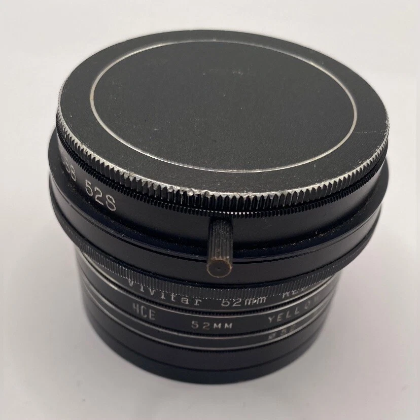 Vivitar 52mm Multi Camera 3 Filters Caps Red Yellow Brown - Image 2 of 4