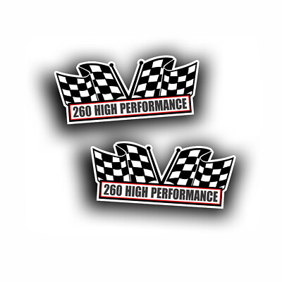 260 HIGH PERFORMANCE AIR CLEANER engine DECAL for hot rod or muscle Car 2X