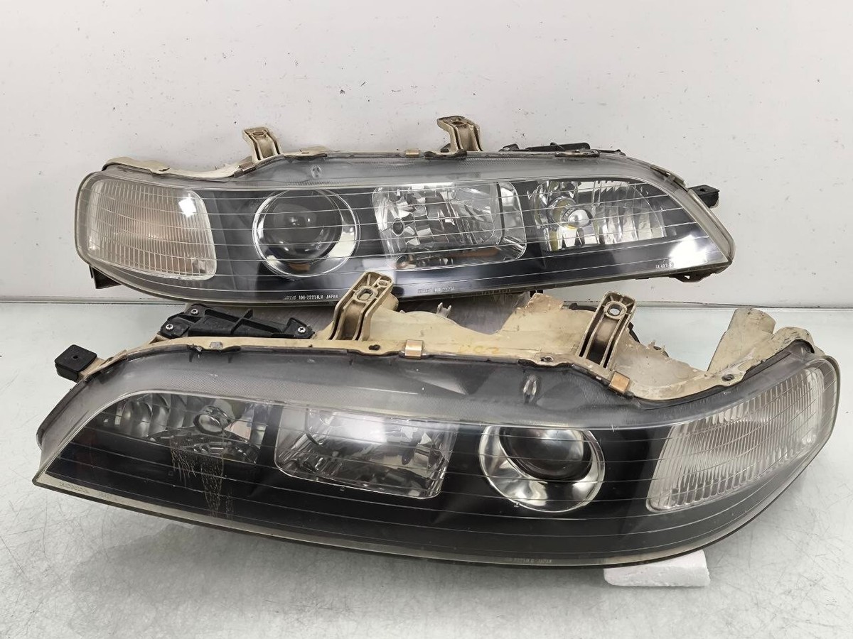 JDM Honda Acura Integra DC2 DB6 DB8 ITR Black Front Headlight Lamp