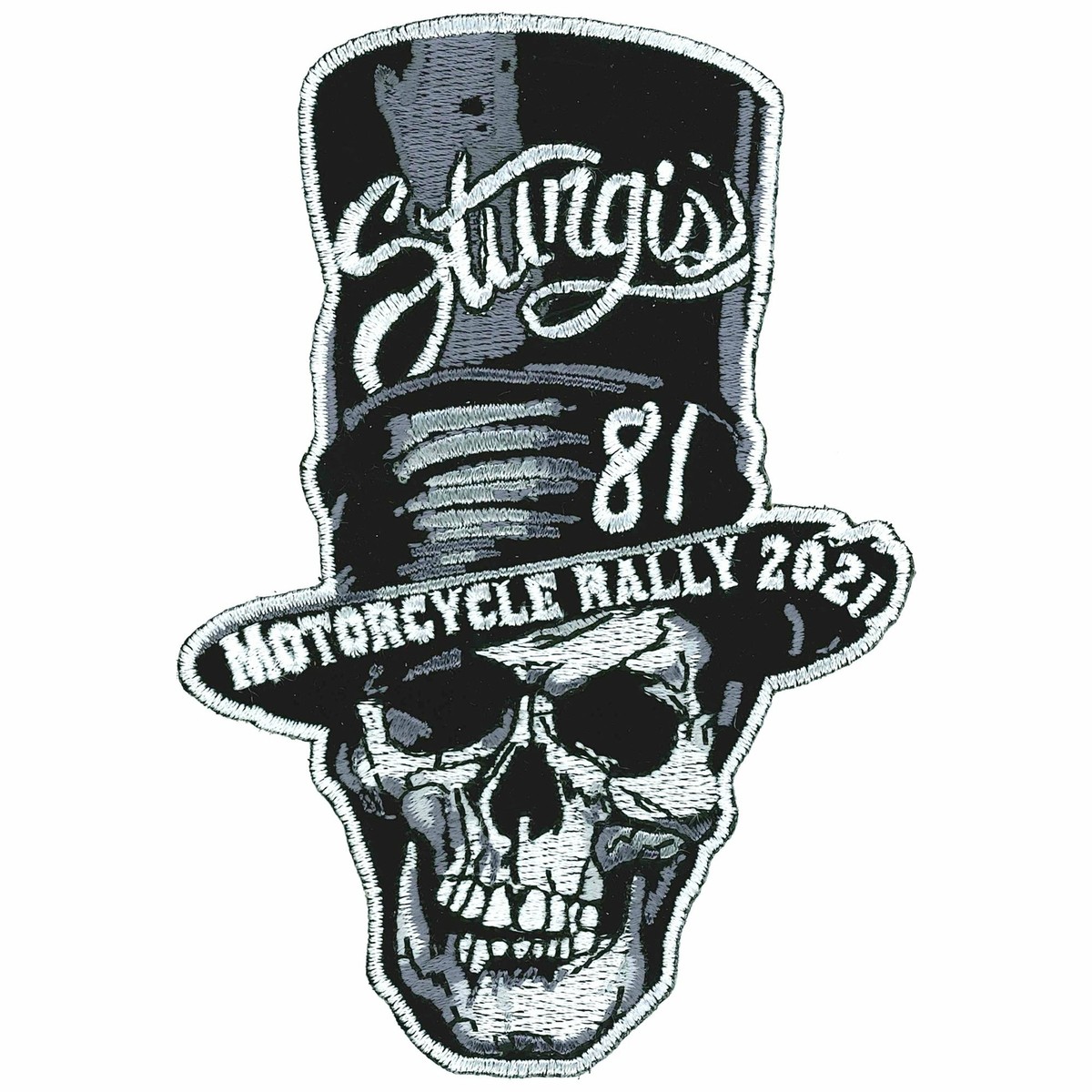 2021 Sturgis Moto Rallye Rockeur Tête de Mort Scellé Support à Coudre Patch