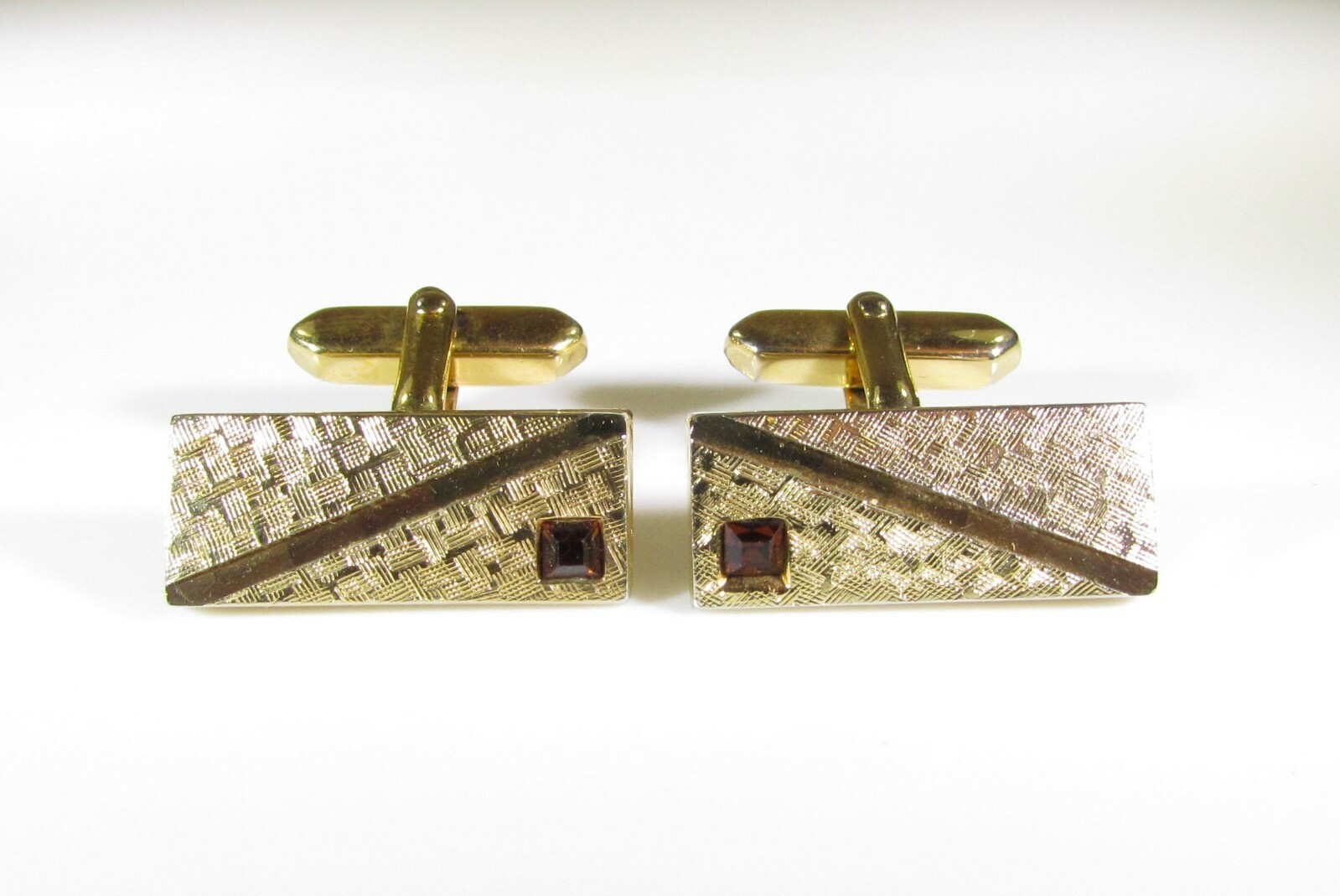 Cufflinks Rectangle Shaped with Textured Finish a… - image 2
