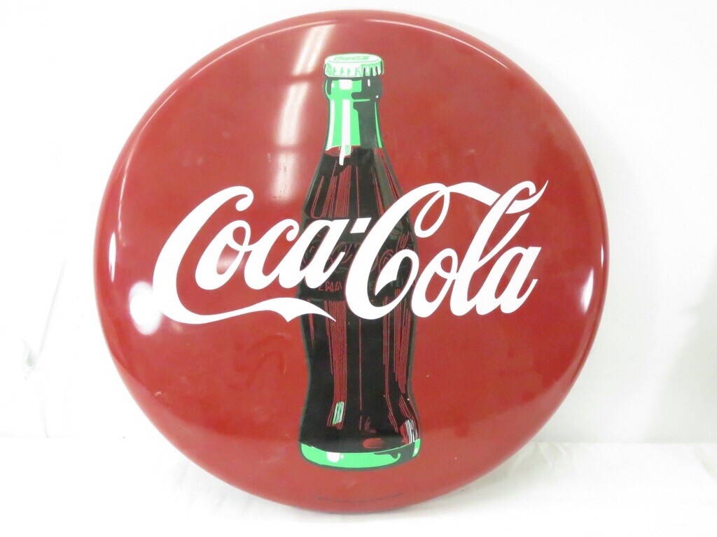 〈昭和レトロ〉Coca-Cola レトロサイン 直径約60cm 2 Piece Retro Japanese Coca Cola Metal Sign | eBay