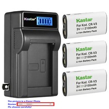 Kastar Battery LCD Wall Charger for Pentax Optio 33WR Optio 43WR 540 Optio S30
