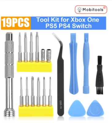 MOBITOOLS-UK Repair Tool Set Pry Screwdriver Kit For PS5/4 Xbox One Controller Console Switch