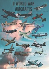 Samoloty II Wojny- dekoracyjny plakat A1 + plakat GRATIS + darmowa wysyłka!