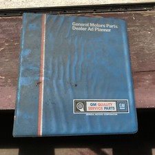 General Motors GM Parts Dealer Ad Planner Binder Only Dealership -  Fast Ship