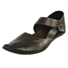 CYDWOQ Sandals Ankle Strap Flats Mary Jane Sz. 37.5 EU 7.5 US Brown Handmade USA
