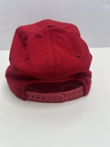 Chicago Bulls Vintage 90s Script Sports Specialties Snapback Hat - 100% Red Wool - Bild 4 von 9