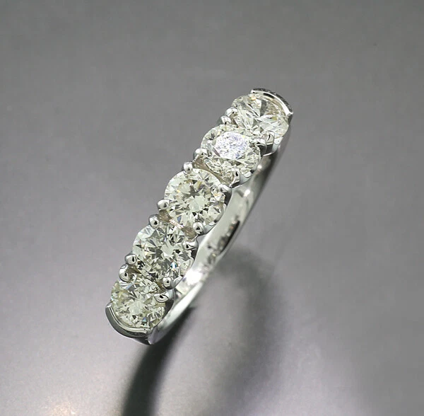 Diamant Ring 5 Brillanten 2,07 carat 750er Weißgold  Wert 15.000 Euro Neu