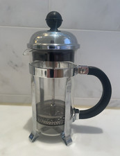 BODUM Chambord Stainless French Press Coffee Maker 3 Cups / 12 Oz. EUC