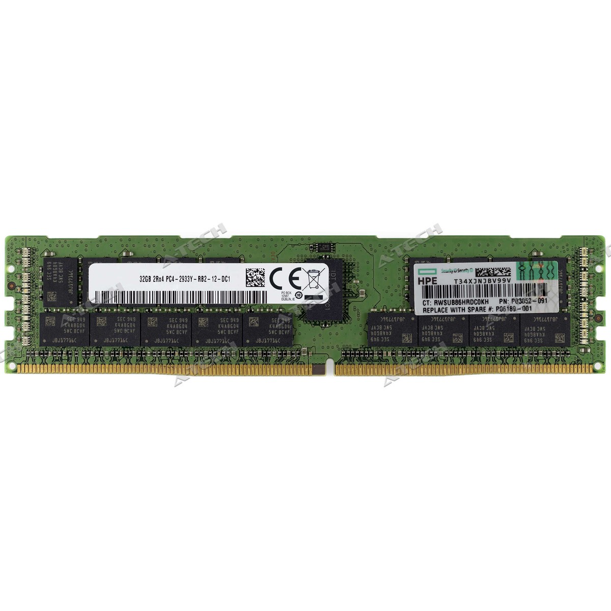 HP 32GB DDR4 RDIMM P00924-B21 P06189-001 P03052-091 P18450-B21
