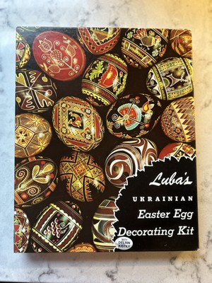 Vintage Luba's Ukrainian Easter Egg Decorating Kit Includes