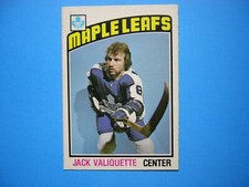 1976/77 O-PEE-CHEE NHL HOCKEY CARD #294 JACK VALIQUETTE ROOKIE EX/NM SHARP+ OPC