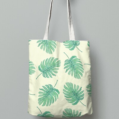 Einkaufstasche Tropical Tree Leaves Natur Pattern All Over Print