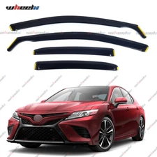 In-Channel Rain Guards Vent Visors Shade Deflectors for 18-24 Toyota Camry Sedan
