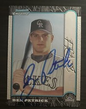 1999 Bowman Chrome #194 Ben Petrick Colorado Rockies Signed Card Autographed