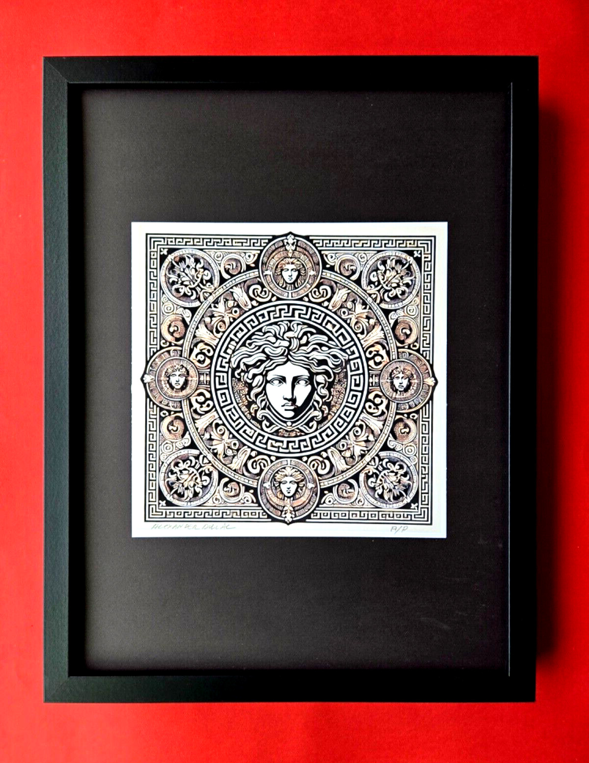 ALEXANDER DULAC Hand Signed Authentic Print | MY VERSACE  FEEL Ltd.Ed. of 10 COA