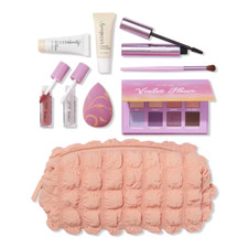 Ulta Beauty 9 Piece Gift Set Peach Makeup Bag