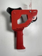 Scotch 3M Heavy Duty Packing Tape Dispenser Gun Metal Red Adjustable Brake