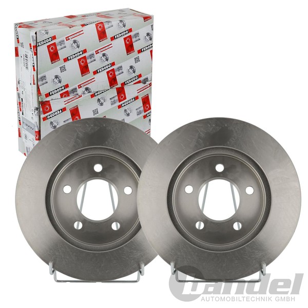 2X Ferodo 282Mm Bremsscheiben BelÜFtet Vorne Passend FüR Chrysler Grand Voyager-image