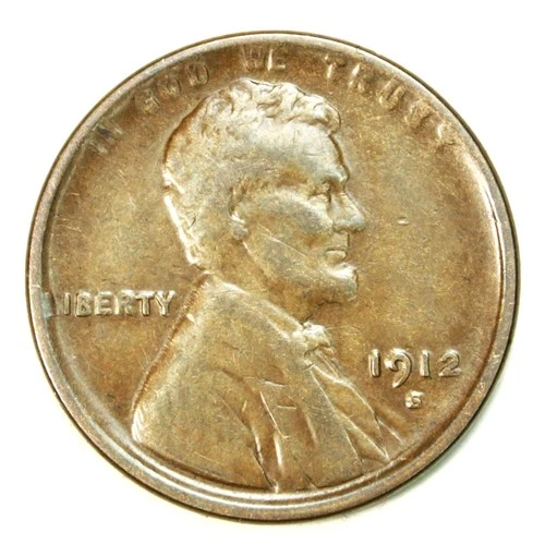 1912-S/S  1C BN Lincoln Cent RPM- Choice VF- SMH 1710