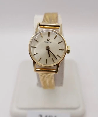 Klassische 1960er Jahre Omega Damenuhr Handaufzug 750 18K Vollgold Cal. 620 - Bild 1 von 4