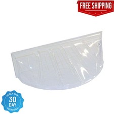Window Well Cover Plastic Heavy-Duty Clear 19x15 in Basement Protector Durable