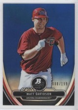 2013 Bowman Platinum Prospects Chrome Blue Refractor 88/199 Matt Davidson 3i6