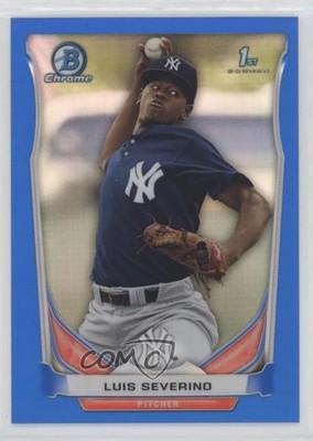 2014 Bowman Chrome Prospects Blue Refractor 86/250 Luis Severino #BCP78 md3