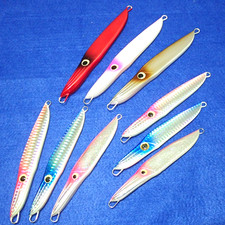 BASSDAY GESO METAL JDM Fishing Lures Lot of 9 Jigging Squid Bait Made in Japan