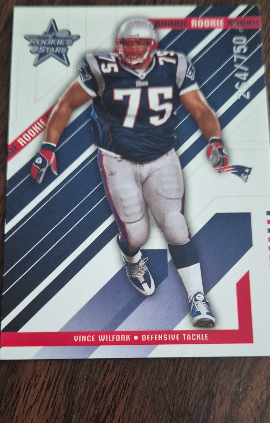 2004 Leaf Rookies & Stars - Rookie Vince Wilfork #246 /750 (RC)