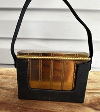 Vtg 1950s Volupte Gold Tone Minaudiere Carrya...