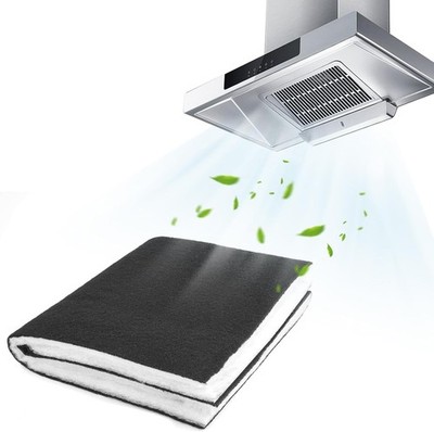 2x Universal Aktiv Kohlefilter Doppel Fettfilter zuschneidbar Dunstabzugshaube