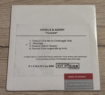 Angels & Agony CDr Forward (2006) DJ-Promo Single - EBM - Electro - FuturePop