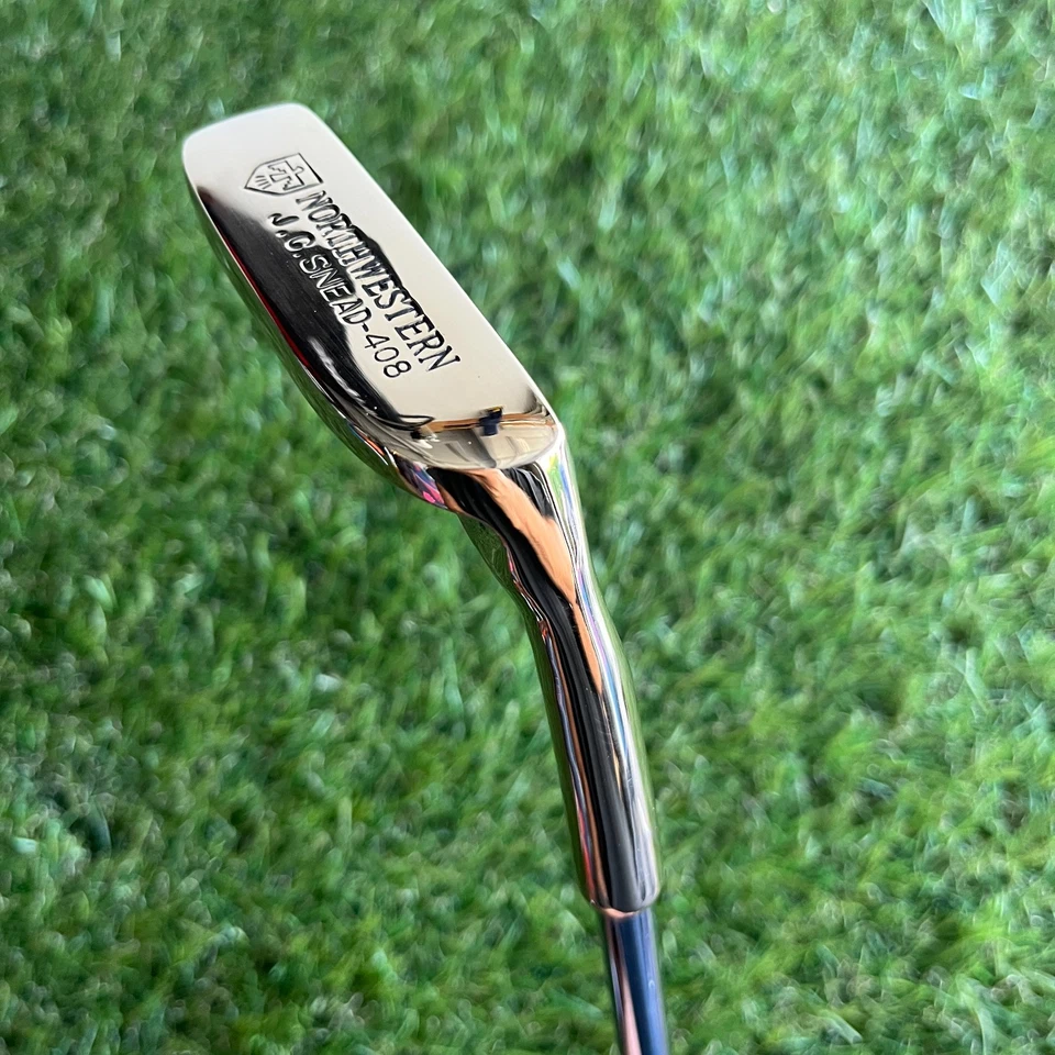 Northwestern JC Snead 408 Putter Nappa 8802 Estilo Vintage Hoja de Latón Acabada Foto 3 de 4